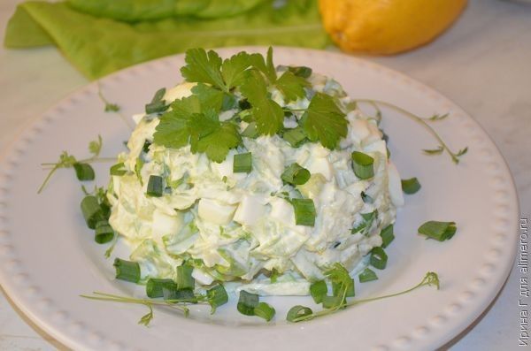 Салат из зеленой редьки - 5 простых и вкусных рецептов с пошаговыми фото