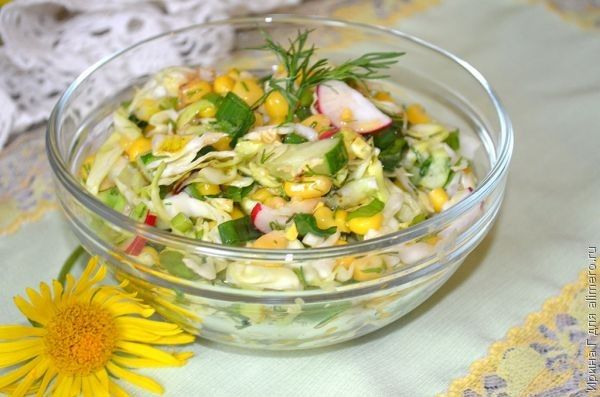овощной салат рецепт