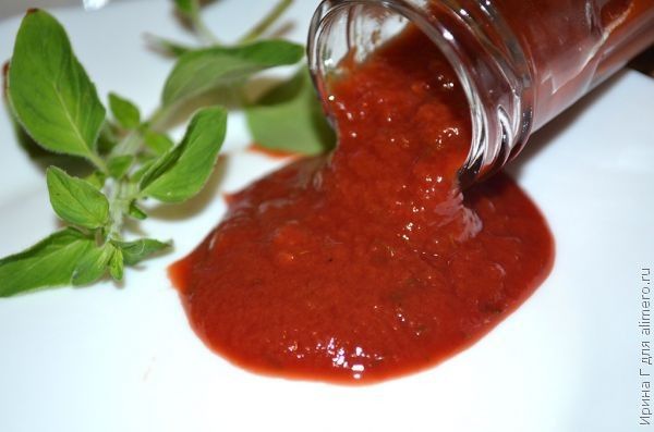 кетчуп из томатной пасты рецепт