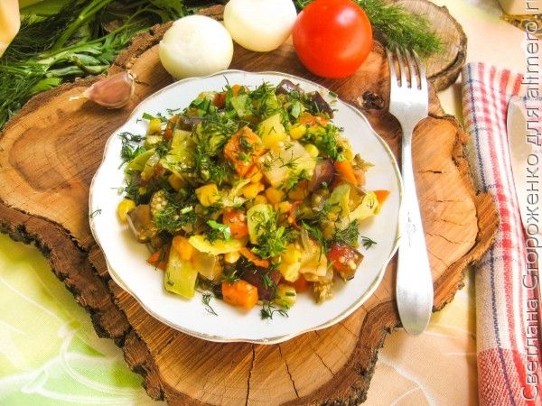 Тушеные кабачки с овощами в мультиварке рецепт пошагово с фото