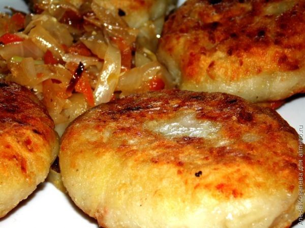 Картофельный пирог с грибами в духовке