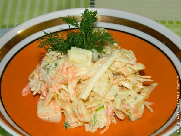 Салат с сыром сулугуни рецепт с фото пошагово