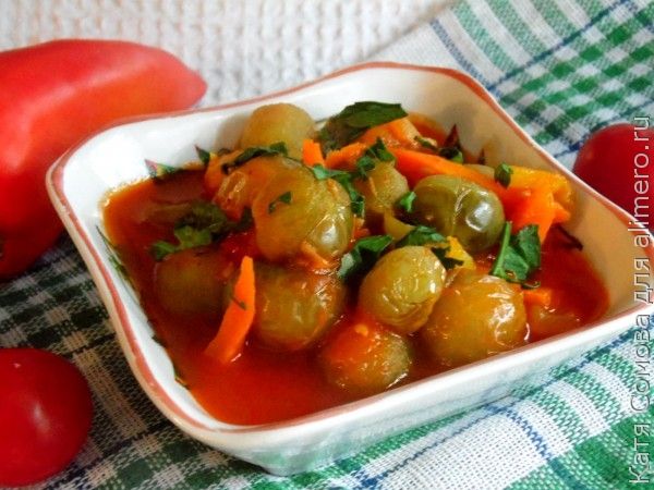 Помидоры в томате – кулинарный рецепт