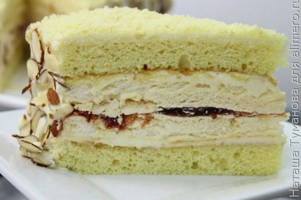 Торт «Графские развалины» с белым и шоколадным бисквитами – пошаговый рецепт приготовления с фото