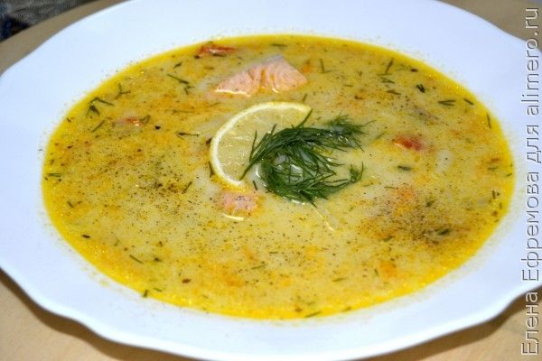 Рыбный суп из форели