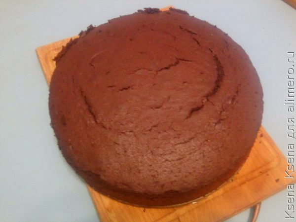 шоколадный корж для торта