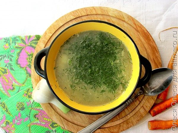 Куриный суп с цветной капустой