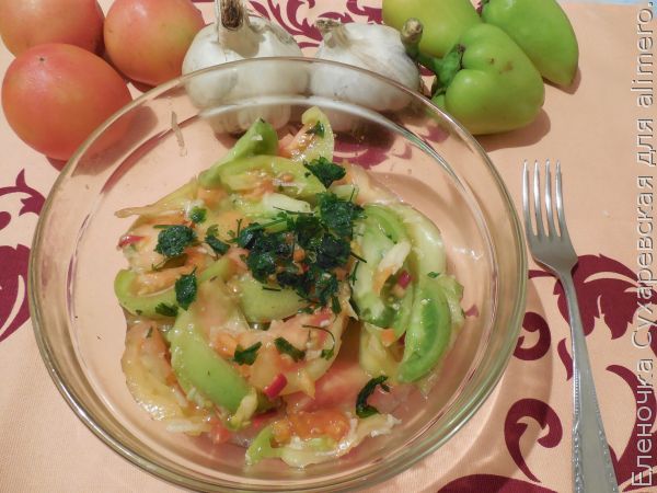 Салат из зеленых помидоров