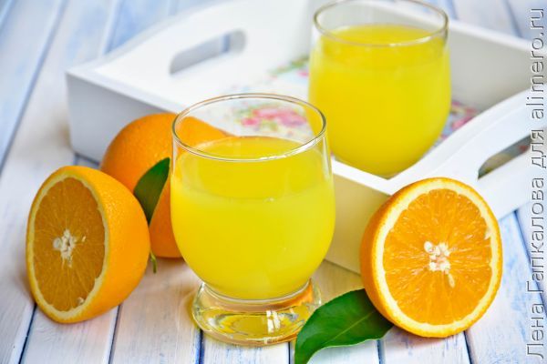 4,5 литра апельсинового нектара из двух апельсинов