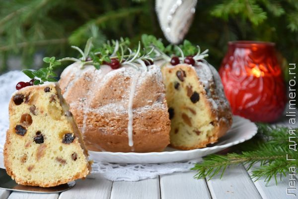 Рождественский кекс с сухофруктами - вкусный и ароматный