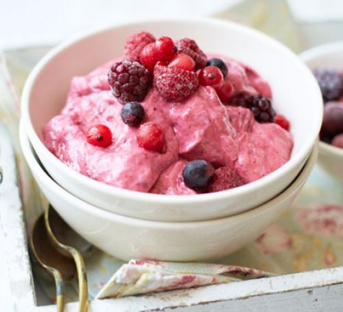 Идеальный десерт - ягодный йогурт менее чем за 5 минут