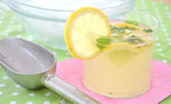 Очень быстрый и вкусный лимонад - мята и лимон