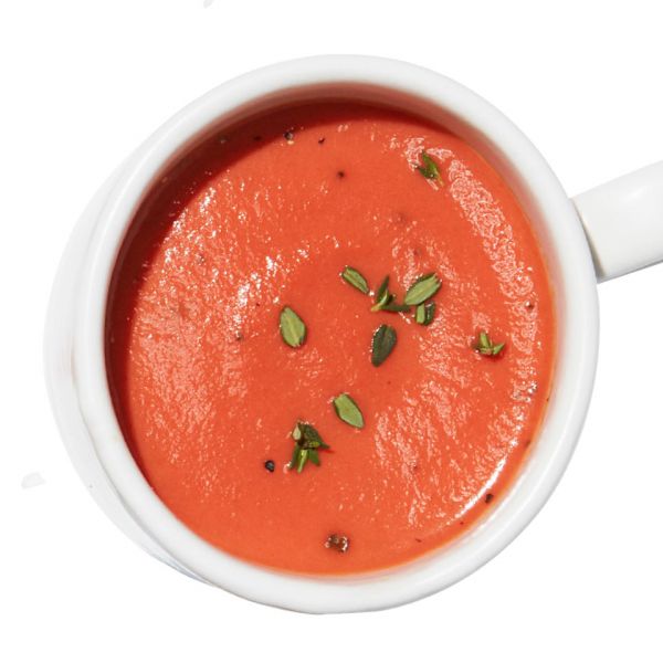 Быстрый томатный крем-суп в микроволновке - 5 минут и готово
