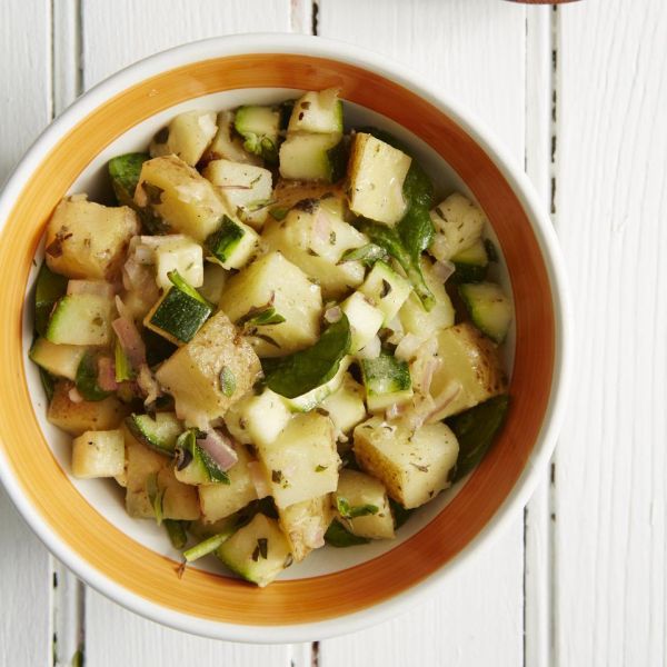 Средиземноморский салат из картошки и цукини - питаемся вкусно и правильно