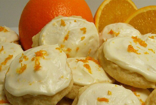 Простые апельсиновые печеньки к новогодним праздникам