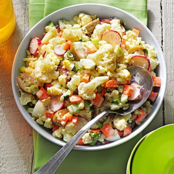 Весенний овощной салат - яркий, быстрый, вкусный