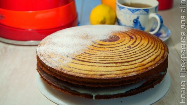 Необычный и ароматный пирог «Зебра»