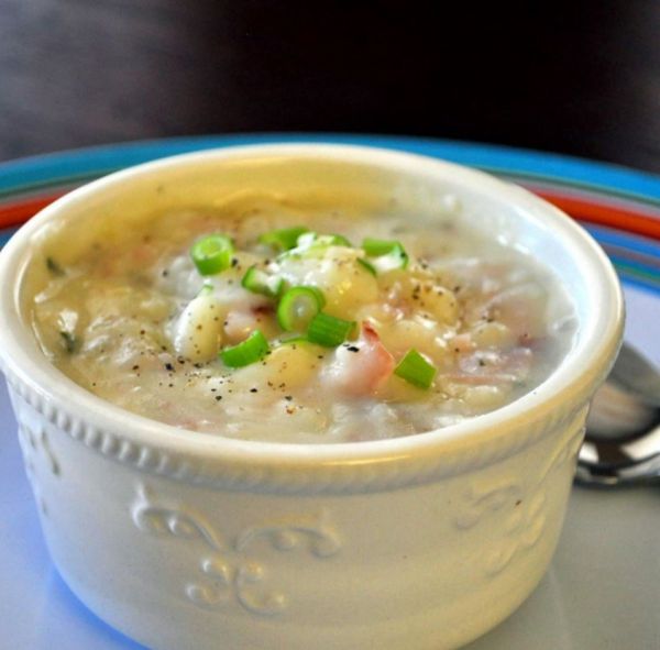 2. Куриный суп с картошкой и чесноком