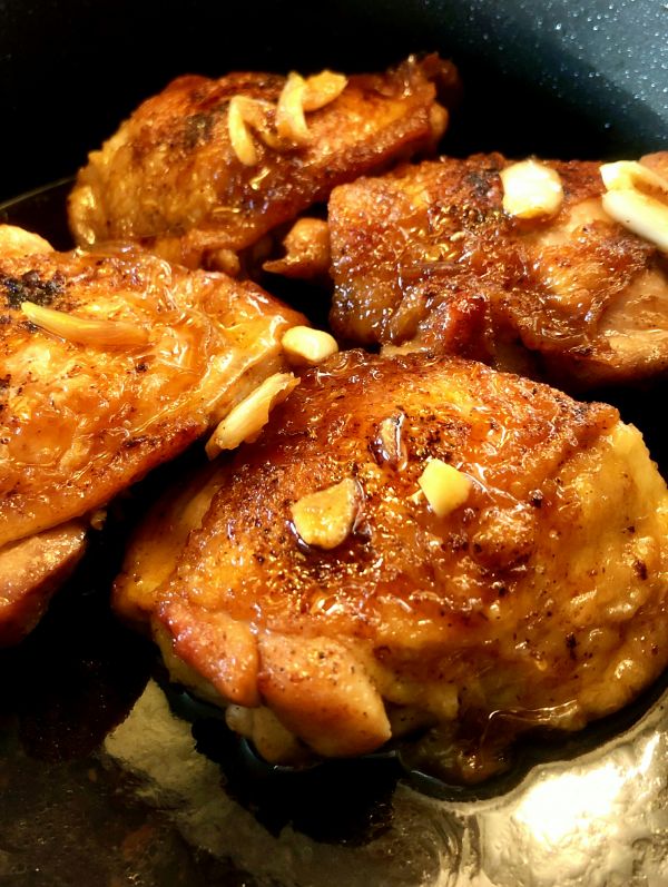 Золотистая курица в медово-чесночном соусе за 20 минут