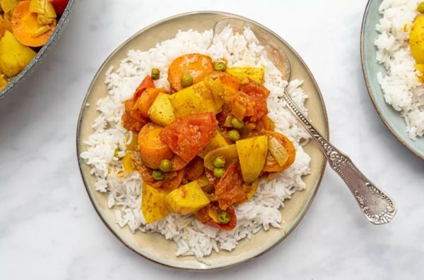 Пряное овощное карри по-индийски за 35 минут