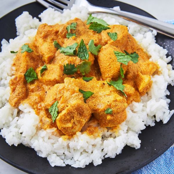 Ужин по-индийски: курица карри с рисом