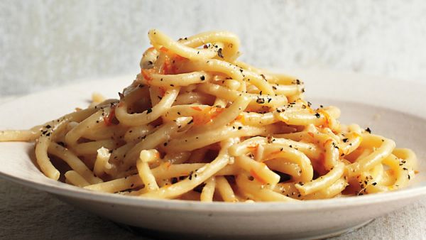 Ужин по-итальянски: спагетти с сыром и лимоном